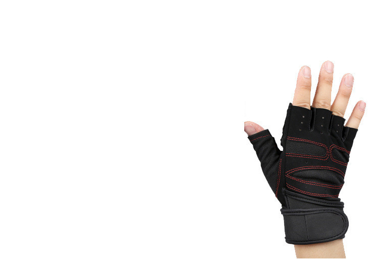 Outdoor Weightlifting Mountaineering Basketball Sports Half Finger Sports Dumbbell Training Lengthened Fitness Gloves - Image 2