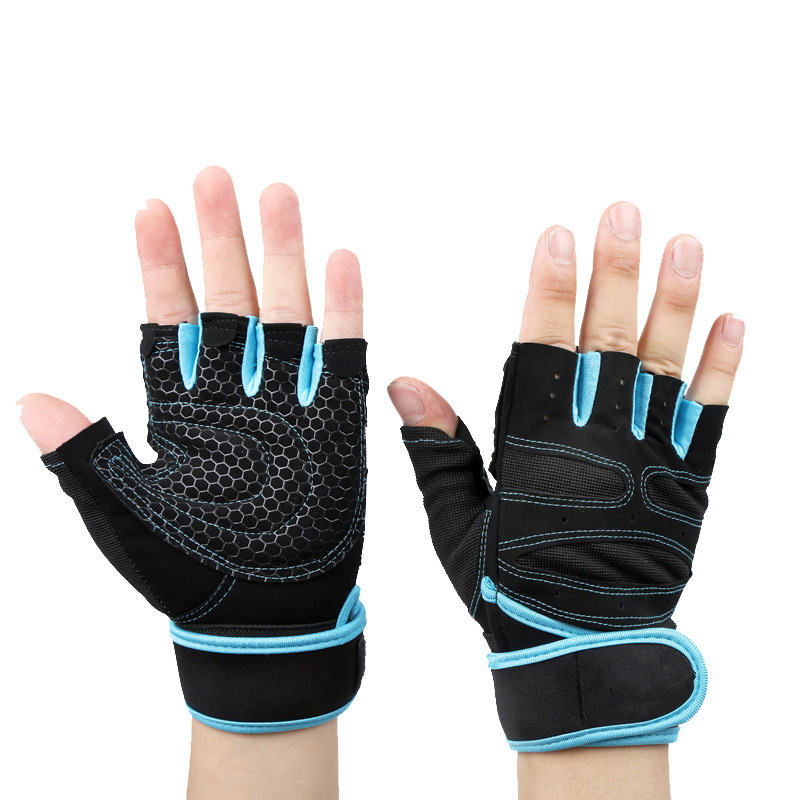 Outdoor Weightlifting Mountaineering Basketball Sports Half Finger Sports Dumbbell Training Lengthened Fitness Gloves - Image 4