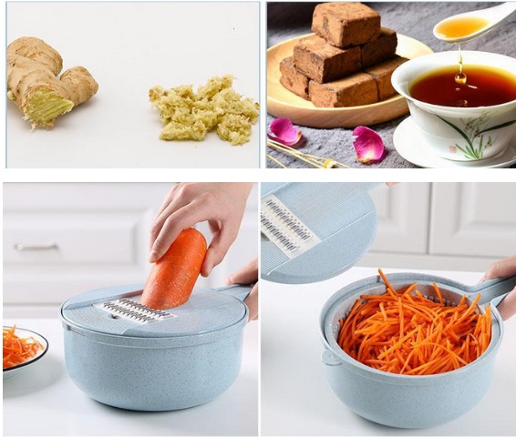 8 In 1 Mandoline Slicer Vegetable Slicer Potato Peeler Carrot Onion Grater With Strainer Vegetable Cutter Kitchen Accessories - Image 4
