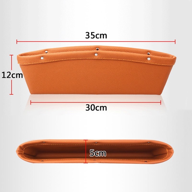 Car Organizer Box Caddy Catcher PU Leather Seat Gap Storage Bag - Image 5