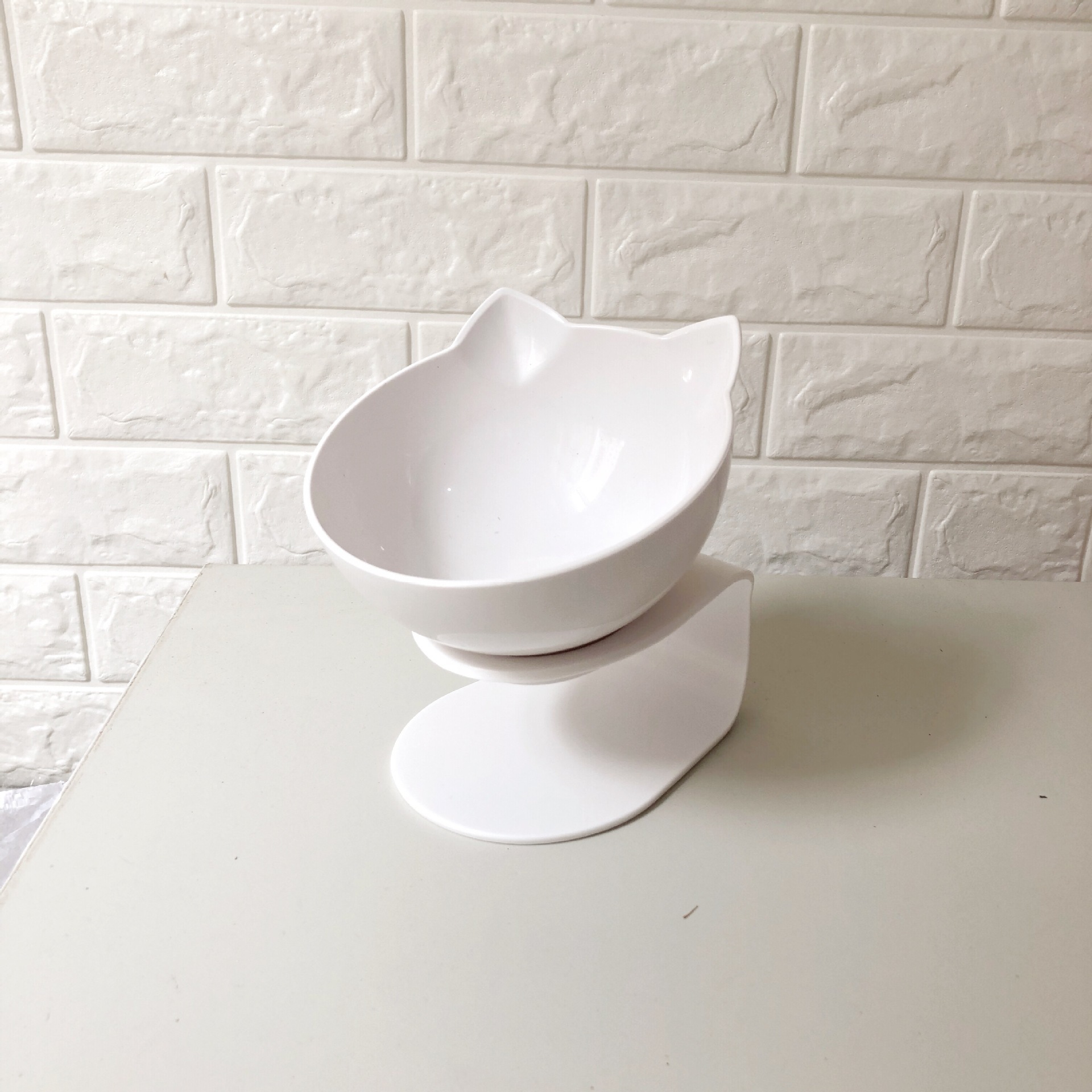 New Inclined Food Cat Ear Oblique Mouth Transparent Single Pet Bowl - Image 7