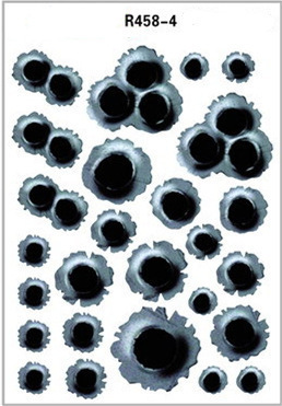 Simulation Bullet Hole Car Sticker, Car Bullet Hole Crack Car Sticker - Image 4