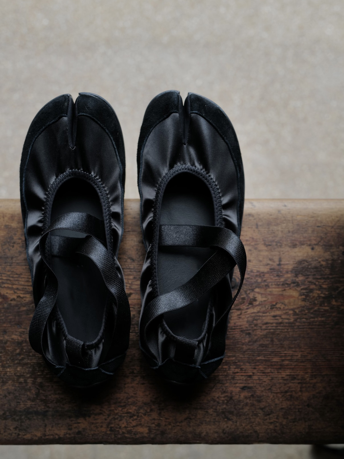 Satin Colorblock Open-toe Stretch Cross-Strap Flat Ballet Flats For Women - Image 9