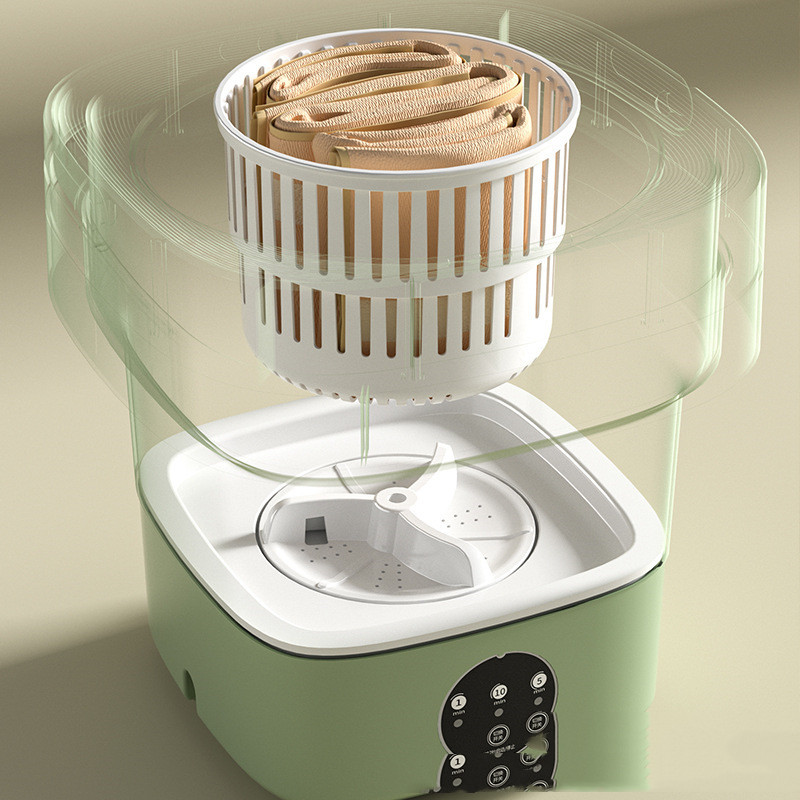 Mini Foldable Washing Machine Portable Mini Socks Underwear Panties Washing Machine Big Capacity 3 Models With Spinning Dry Gadgets - Image 6
