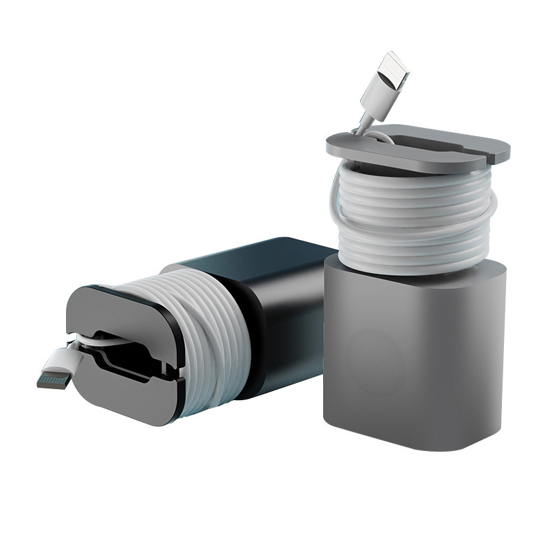 Data Cable Organizer Power Adapter Protective Case Cover For Apple 18w 20w USB-C Fast Charger Silicone Case - Image 10