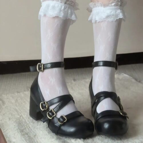 Women's French-style Vintage Chunky-heeled Shoes